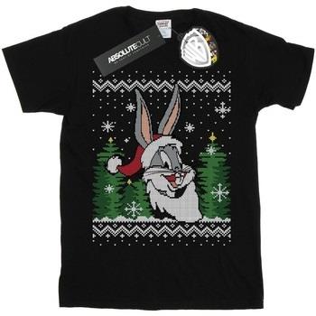 T-shirt enfant Dessins Animés Bugs Bunny Christmas Fair Isle