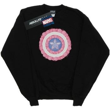 Sweat-shirt enfant Marvel Captain America Flowers Shield