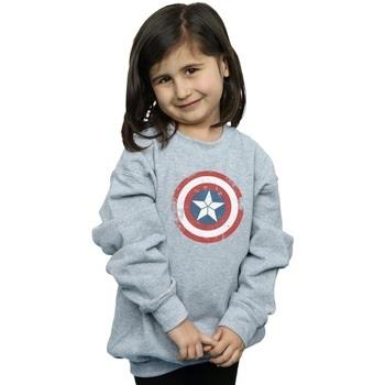 Sweat-shirt enfant Marvel Captain America Civil War Distressed Shield