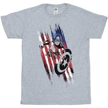 T-shirt enfant Marvel Avengers Captain America Streaks