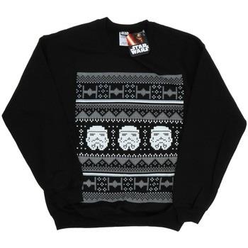 Sweat-shirt Disney Stormtrooper Helmet Christmas Fair Isle