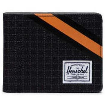 Portefeuille Herschel Roy RFID Black Grid/Gargoyle/Sun Orange