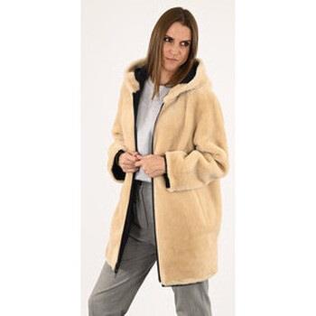 Blouson Levis Pelisse agneau camel et marine-046628