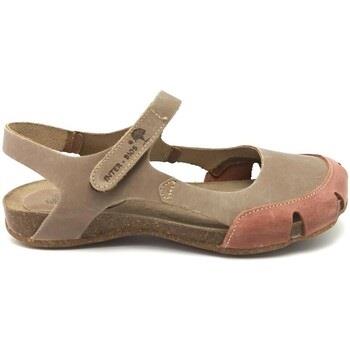 Sandales Interbios SANDALE 4480 CUIR BEIGE-TEJA