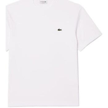 T-shirt Lacoste T-SHIRT CLASSIC FIT EN JERSEY DE COTON BLANC