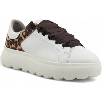 Chaussures Geox Spherica Sneaker Donna White Brown D45TCE08521C1224