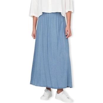 Jupes Only Pena Venedig Long Skirt - Medium Blue Denim