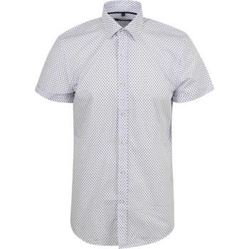 Chemise Suitable Chemise Short Sleeve Impression Bleu