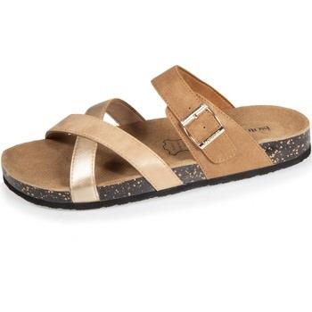 Mules Isotoner Mules Femme multi bride Camel