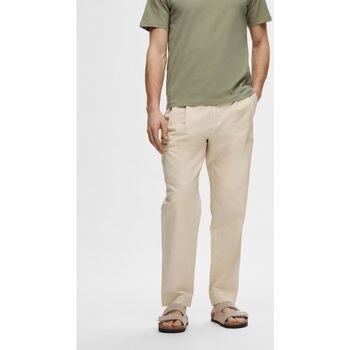 Pantalon Selected 16093636 RELAXED CROP-FOG