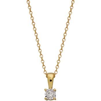 Collier Brillaxis Collier solitaire diamant or 18 carats 0.03 ct