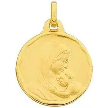 Pendentifs Brillaxis Médaille vierge en or jaune 9 carats