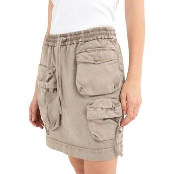 Jeans Replay Mini-jupe coupe de travail avec poches Sahara
