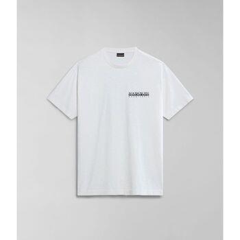 T-shirt Napapijri S-MARTRE NP0A4HQB-N1A1 WHITE WISHPER