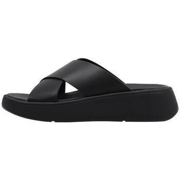 Sandales FitFlop F-MODE LEATHER FLATFORM CROSS SLIDES