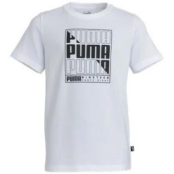 T-shirt enfant Puma TEE SHIRT - WHITE - 140