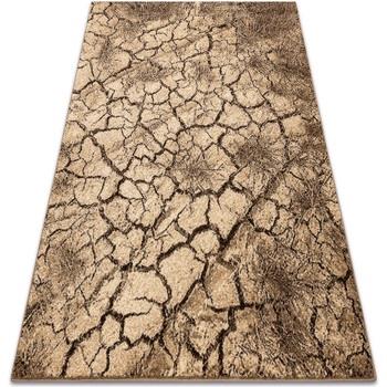 Tapis Rugsx Tapis KARMEL Terra sol fissuré noix 160x220 cm