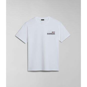 T-shirt Napapijri S-COLVILLE NP0A4HS5-002 BRIGHT WHITE