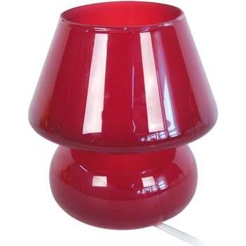 Lampes de bureau Tosel Lampe de chevet champignon verre rouge