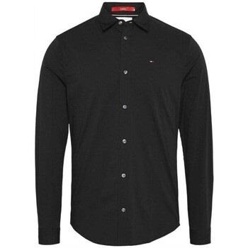 Chemise Tommy Hilfiger TOMMY JEANS - Chemise unie - noire