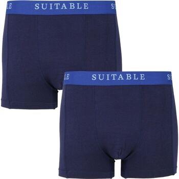 Caleçons Suitable Boxer-shorts Lot de 2 bambou Bleu Marine