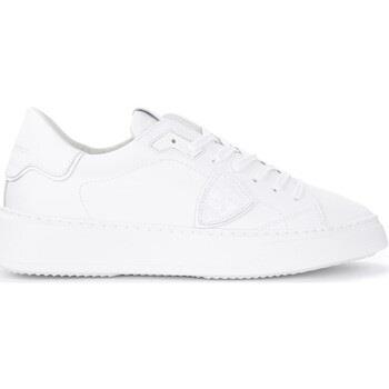 Baskets Philippe Model Baskets Temple L en cuir blanc