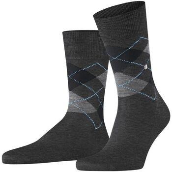 Chaussettes Burlington Chaussettes Manchester Carreaux Anthracite 3095