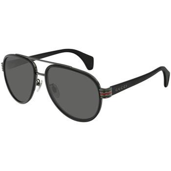 Lunettes de soleil Gucci GG0447S Lunettes de soleil, Noir/Gris, 58 mm