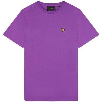 T-shirt Lyle &amp; Scott TS400VOG PLAIN T-SHIRT-X155 CARD PURPLE