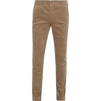 Pantalon Suitable Chino Plato Corduroy Beige