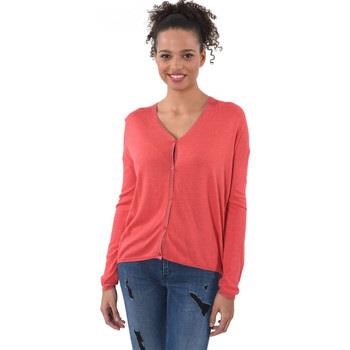 Gilet Kaporal Cardigan Femme Valmo Rouge