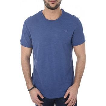 Polo Guess T-shirt Col Rond Homme M82i03 Bleu