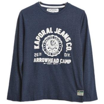 T-shirt enfant Kaporal T-Shirt manches longues garçon BORS Navy Mel