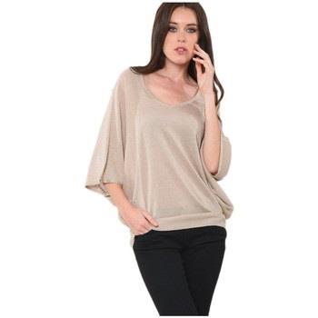 Pull Kaporal Pull Femme Vic Beige doré