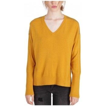 Pull Kaporal Pull Femme Coupe Loose XERO Jaune Moutarde