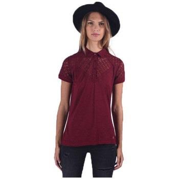 Polo Kaporal Polo Femme Tria Rouge Raisin Brodé