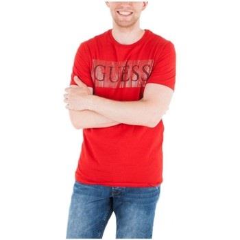 Polo Guess T-Shirt Homme M83I04 FOIL BAND Rouge (rft)