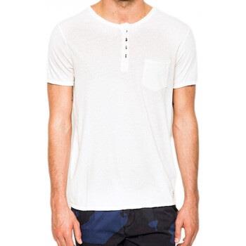 Polo Guess T-Shirt Col Rond Homme M51P05 Blanc