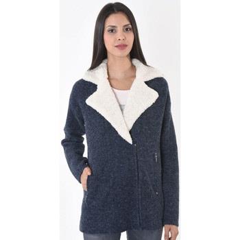 Manteau Kaporal Veste Femme en laine Fish Bleu