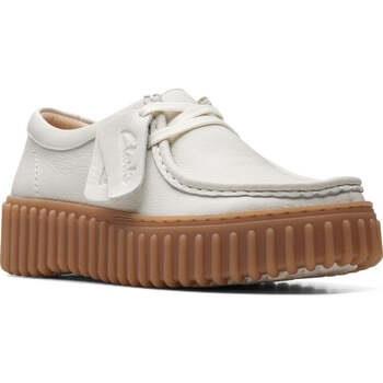 Baskets basses Clarks torhill bee leisure trainers 1238 off white lea