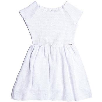 Robe enfant Guess Robe Fille smoks et dentelle Blanc J82K43