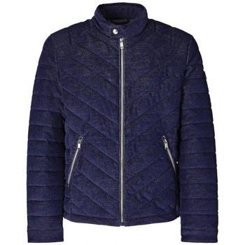 Doudounes Guess Homme Blouson Matelassée Effet Velours M94L05 Bleu