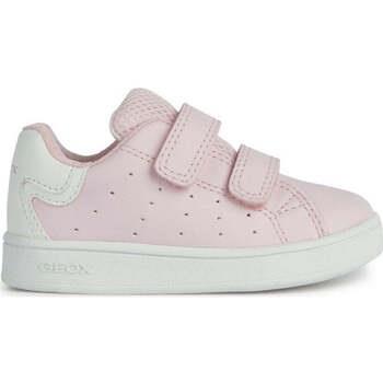 Baskets basses enfant Geox eclyper sneakers lt pink white