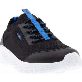Baskets basses enfant Geox sprintye sneakers black lt blue