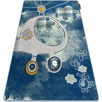 Tapis Rugsx Tapis PETIT HELICOPTER hélicoptère, avions bleu 180x270 cm