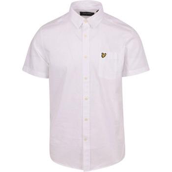 Chemise Lyle And Scott Chemise Short Sleeve Poplin Blanche