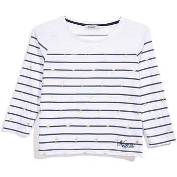 Chemise enfant Kaporal T-Shirt Fille Manches Longues Fomi Blanc