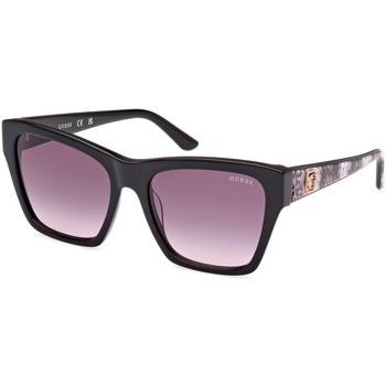 Lunettes de soleil Guess GU00113 Lunettes de soleil, Noir/Fumée, 55 mm