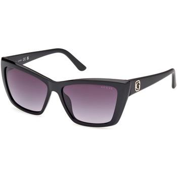 Lunettes de soleil Guess GU00098 Lunettes de soleil, Noir/Fumée, 55 mm