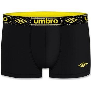 Boxers Umbro Boxer Homme Coton BCASS5 Noir Jaune